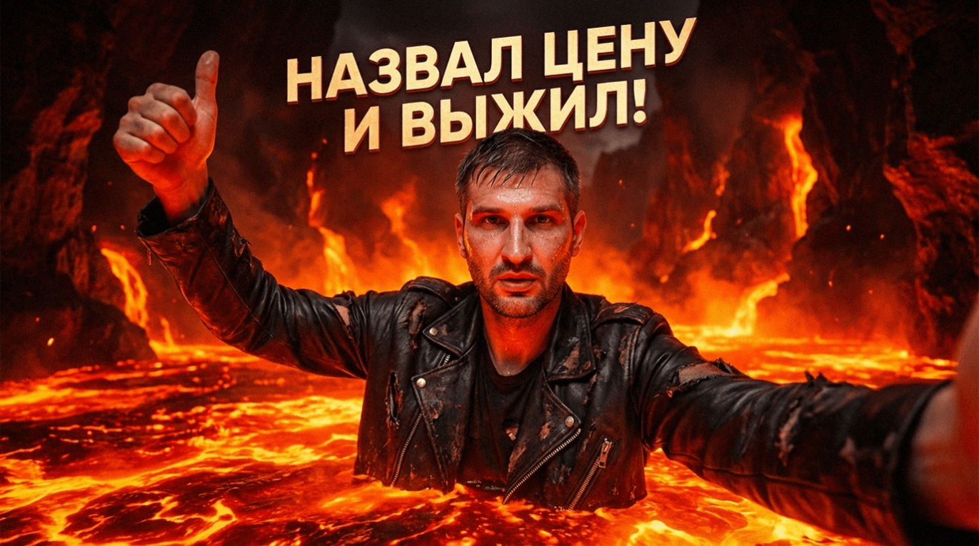 Деловой человек уверенно называет стоимость услуг клиенту