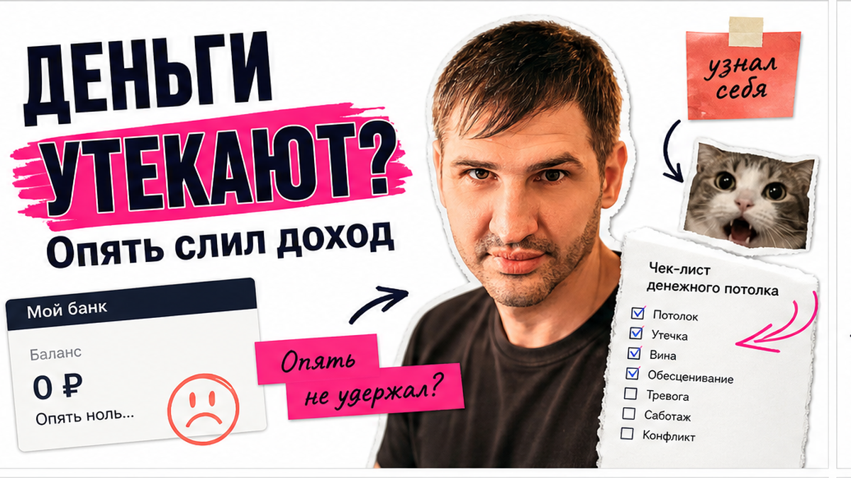 Обложка: отношения с деньгами – 7 признаков и денежный потолок